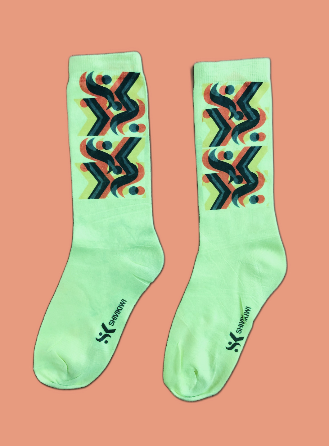 SK Print Neon Socks SHIVA TAMARA